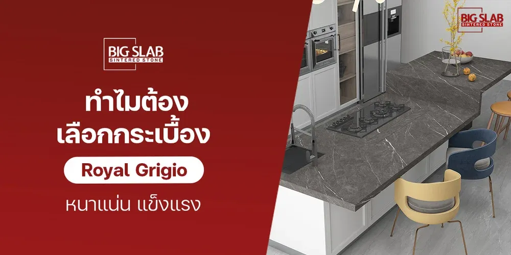ทำไมต้องเลือกกระเบื้อง Royal Grigio หนาแน่น แข็งแรง | BIG SLAB